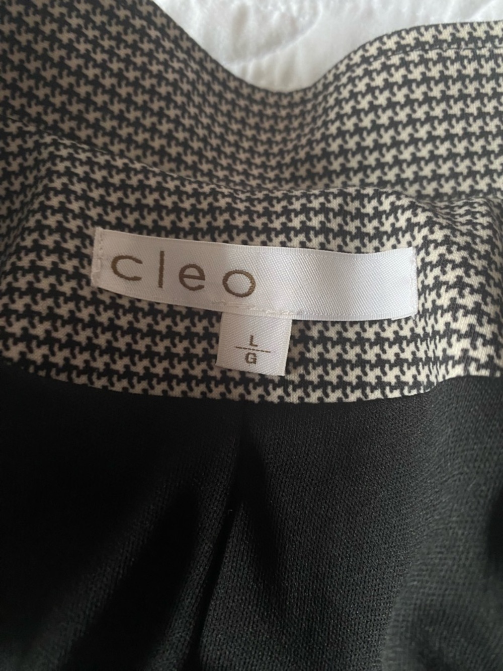 NWT Structured Black & White Houndstooth Double-Breasted Blazer - Picture 4 of 8